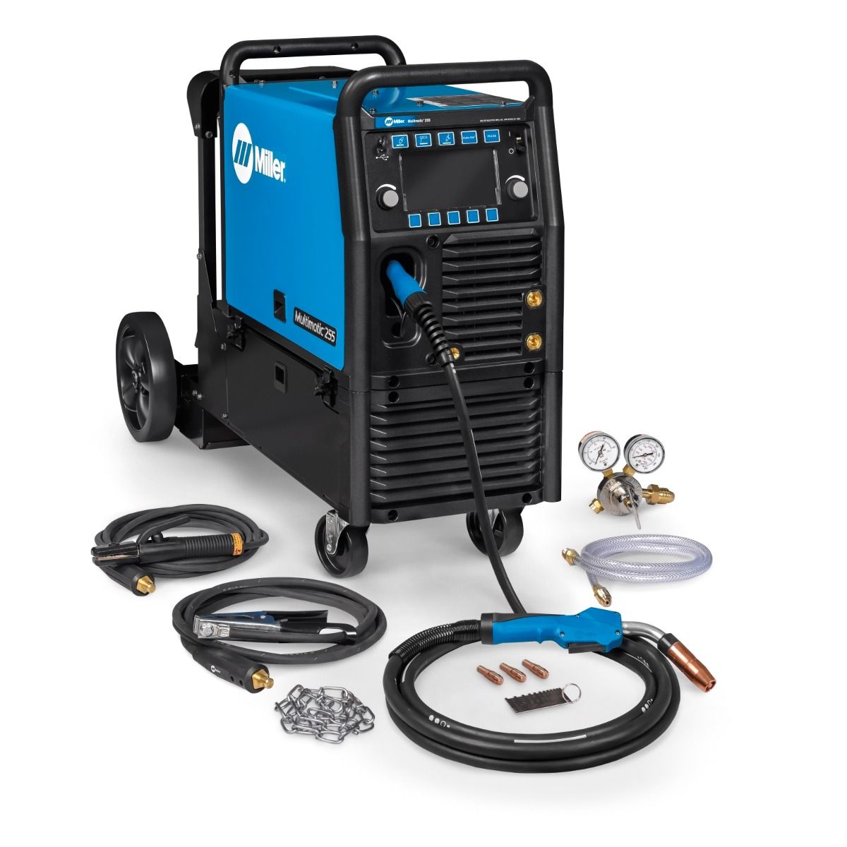 Miller Multimatic 255 Pulsed Multiprocess Welder W/Running Gear (208-575V) (951767)