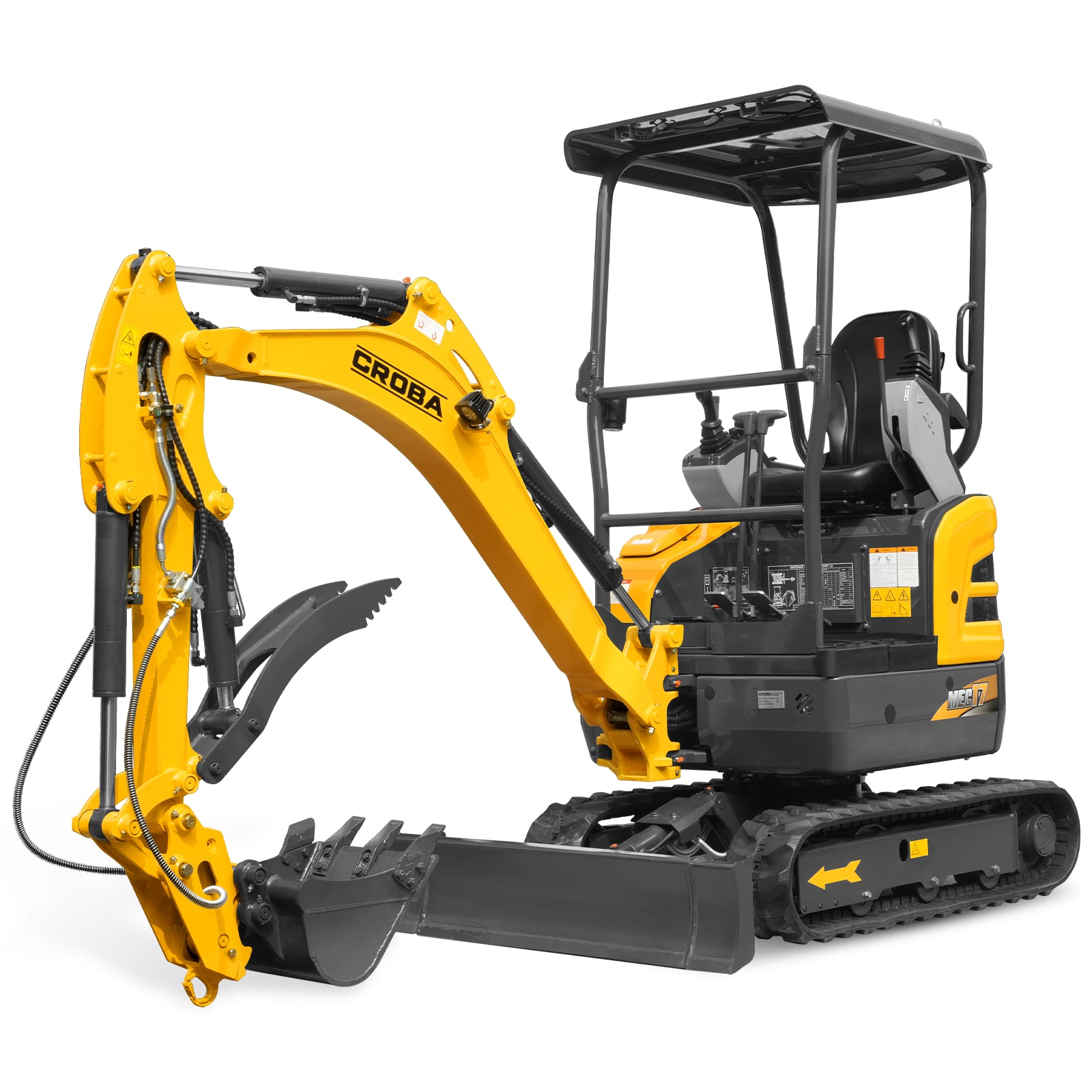 Mini Compact Excavator Kubota D902 Engine, 95″ Max. Digging Depth, 1.7 Ton, 4190 LBS Operating Weight, MEC17PRO