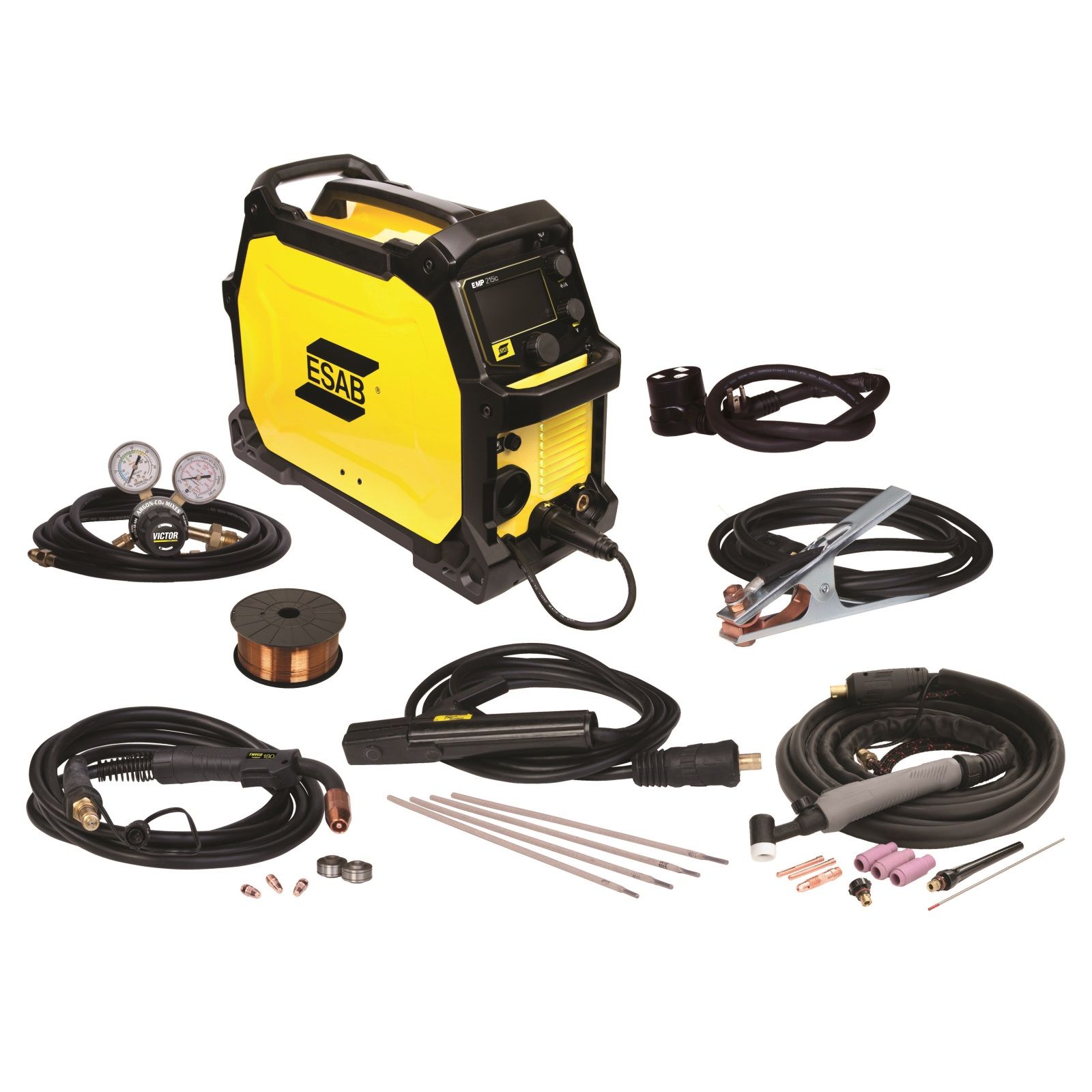 Esab Rebel Emp 215IC Mig/Stick/Tig Welder (0558102240)
